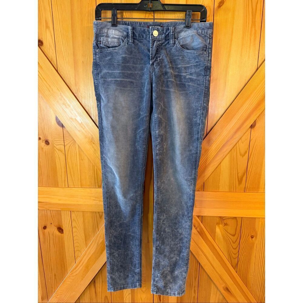 Dear John Marbled Grayish Blue Low Rise Lightweight Corduroy Jeans Size 27 (7302